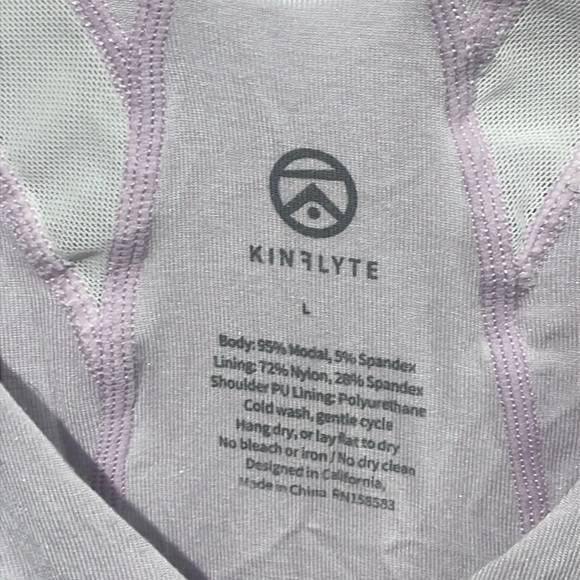 Kinflyte dream bra in lilac grey - size large - Picture 7 of 10